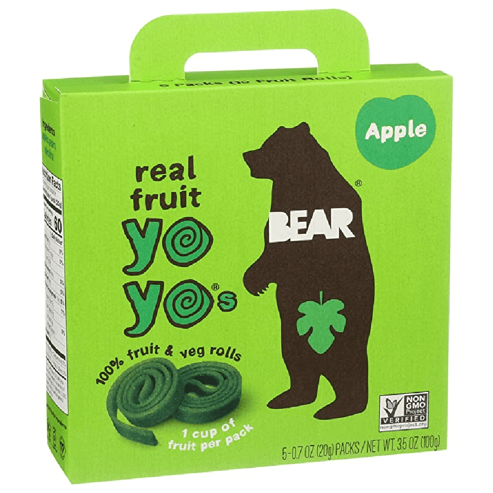 Bear Yoyo Apple Yoyos Multipack, 3.5 oz [Pack of 6]