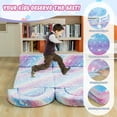 thumbnail image 6 of LinkRomat 10Pcs Modular Kids Play Couch Glow, Convertible Play Couch, Instant Rebound 28D Foam Toddler Couchs, Kids Imaginative Furniture for Playroom (Colorful & Unicorn), 6 of 10