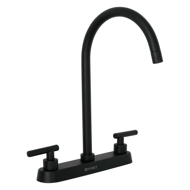 Mezcladora para fregadero,manerales palanca,negro mate,Tubig Foset TBF-82M