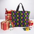 thumbnail image 3 of Horeoi Mardi Gras Shiny Green Purple for ​Reinforced Shoulder Tote Bag Scratch-Proof Design Spacious Organizer Crossbody Carry Daily Commute Must-Have, 3 of 7