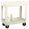 Continental Manufacturing Comp 2-Shelf Utility Cart 200Lb Cap 34-3/8"x17-1/2"x33" Beige 5800BE