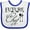 White and Royal, variant on Inktastic Future Chef with Silverware and Hat Boys or Girls Baby Bib