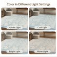 thumbnail image 7 of ODIKA 3'x5' Ultra-Soft Throw Mat, Herringbone Scandinavian Zigzag Contemporary Geometric Shaggy None Washable, Bare feet friendly, Easy Care Indoor rug for Bedside, Vanity, 7 of 7