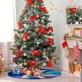 thumbnail image 4 of FMSHPON Dabbing Unicorn Colorful Galaxy Xmas Christmas Tree Skirt Stand Mat for Holiday Party Decoration Indoor Outdoor 36 inches, 4 of 6