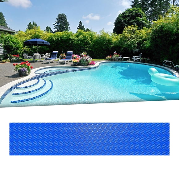 Alfombrilla de escalera para piscina, alfombrillas , alfombrillas de baño con textura antideslizante, revestimiento de piscina para 90cmx23cm Cola Almohadilla para escalera de piscina