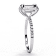 thumbnail image 4 of 2.46 CT Emerald Cut Lab Grown Diamond Pave Wedding Ring, Claw Prong Set With Halo Diamond Engagement Ring, 14k Gold Promise Ring for Women, 4 of 4