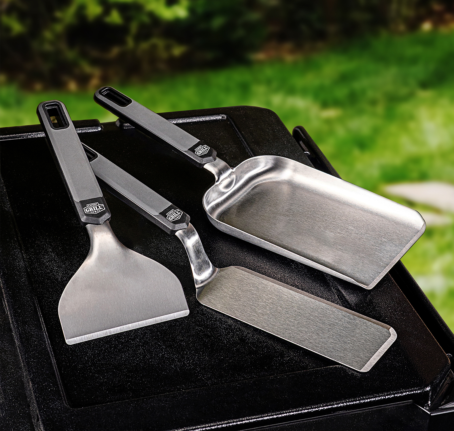 Expert Grill 3-Piece Stainless Steel Griddle Tool Kit photo 6