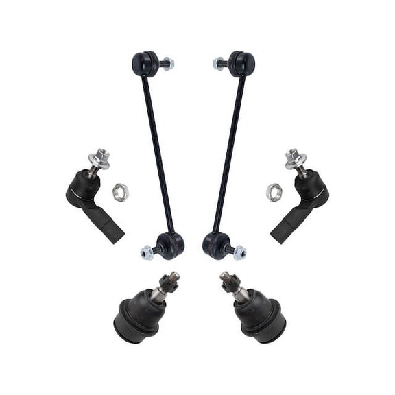 Front Ball Joint Sway Bar Link Tie Rod End Kit 6 Piece - Compatible with 2014 - 2018 Jeep Cherokee AWD 2015 2016 2017