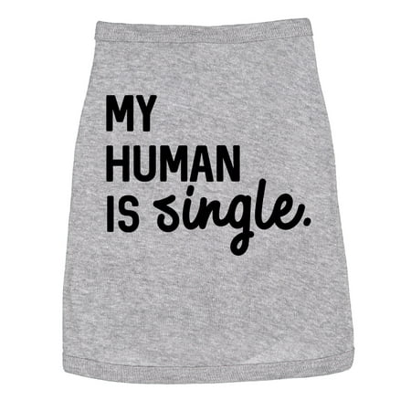 Dog Shirt My Human Is Single Clothes For Pet Puppy Funny Relationship Shirt