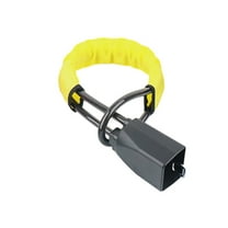 Car Steering Wheel Lock, Seat Belt Lock, Anti-Theft Device, Small and Light-Weight, Multi-Functional, Fit Most Vehicle, SUV, Golf Cart Security (Yellow)