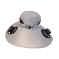 thumbnail image 2 of Sombrero de pesca con ventilador ar para exteriores, transpirable, de ancha y ajustable, con protección ar Gris, 2 of 8