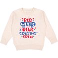 thumbnail image 2 of Inktastic Cousins Crew Red White and Blue 4th of July Toddler Sweatshirt, 2 of 4