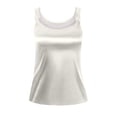 thumbnail image 4 of Workout Tanks for Women Women's Elegant Beaded Slim Fit Layering Camisole Cami Tops for Women White M, 4 of 4