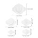 thumbnail image 2 of IDEANATEGRATE 5Ud Para Empanadas Y Dumplings Prensa Manual De Plástico Duradera Y Lavable, 2 of 8