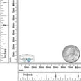 thumbnail image 5 of Gem Stone King 925 Sterling Silver Mercury Mist Mystic Topaz Ring Set with Moissanite (0.98 Cttw) (Size 9), 5 of 6