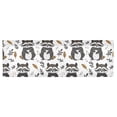 thumbnail image 2 of Cute Raccoon and Leaf Valance Curtains Rod Pocket for Kitchen Living Room Windows Farmhouse Decor 54x18, 2 of 6