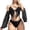 D125/Black, variant on Afdoent Womens Bikini Sets Women's Three Piece Swimsuit Women's Solid Color Lace Up Beach Bikini Swimsuit Vacation Outfits