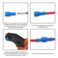 thumbnail image 3 of Juego de 150 terminales de crimpado para conectores eléctricos, terminales de crimpado aislados hembra y macho, terminales de crimpado, terminales eléctricos, 3 of 4