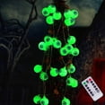 thumbnail image 2 of Eyeball LED String Lights 3m/9.8ft Halloween Eyeball Decorations with 20 LED Lights Halloween Party Supplies Waterproof Battery Operated LED Lights 8 Lighting Modes trendy, 2 of 11