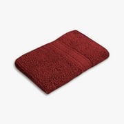 Mainstays Basic Washcloth, Soft 100% Cotton and Highly Absorbent Washcloth, Red