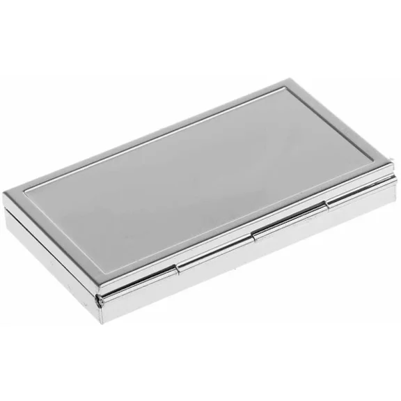 Mini Metal Pill Box Travel Medicine Organizer Container Box 3 Compartments Storage Box