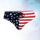 thumbnail image 4 of Bañador tipo bikini con estampado de bandera de EE. UU. para hombre, ropa de playa, talla XL (azul), 4 of 7