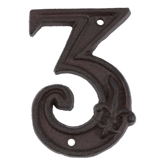 Yongwei Metal House Numbers 0-4 for Apartments, Office, Home, Hotel