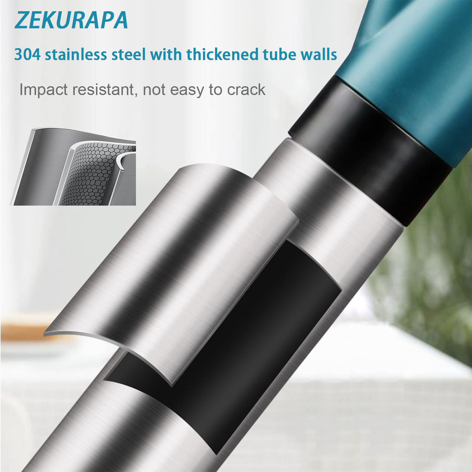 ZEKURAPA Air Drain Blaster Toilet Plunger with Pressure Display photo 3