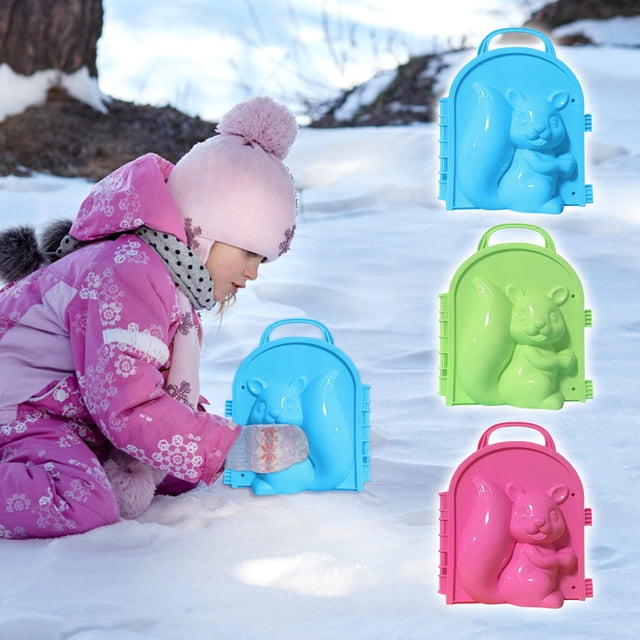 3PCS Snow Snowball Maker Clip Maker Animal Shaped Snow Sand Mold Tool Winter Kids Wmkox8yii shdjk3520