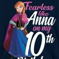 thumbnail image 3 of Frozen Boys/Girls Fearless Like Anna 10th Birthday Pullover Hoodie, 3 of 4