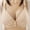 Beige, variant on Fznquz Bralette Bras Plus Size Front Closure Breathable No Wire Comfortable Soft Beige Ladies Everyday Bras