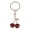 Red circle buckle, variant on COMEET Cherry Keychain, Lovely Cherries Keychain Bag Charm Fashion Accessory Pendant Sweet Aesthetic Bag Accessory for Trendy Women