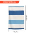 thumbnail image 2 of Rod-Free Courtyard Decorative Flag 12x18in Thick Fabric Four Seasons Universal Durable Not Easy To Fade Disassembly Convenient Light Blue Stripe_1, 2 of 8