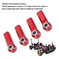 thumbnail image 4 of M4 Ball Joint , 4 Pcs Alloy Metal Link Rod End M4 Thread CW 7mm Linkage Rod End High Strength Metal Tie Rod End, Plug and Play, RC Ball  Holder for 1/10 Model Car, 4 of 7