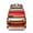 Colorful and Grey, variant on Brown and Grey Abstract Art Artwork Backpack for School,Cute School Bag,Schoolbag with Adjustable Shoulder Straps & Padded Back,15.3"x11"x7.1".﻿