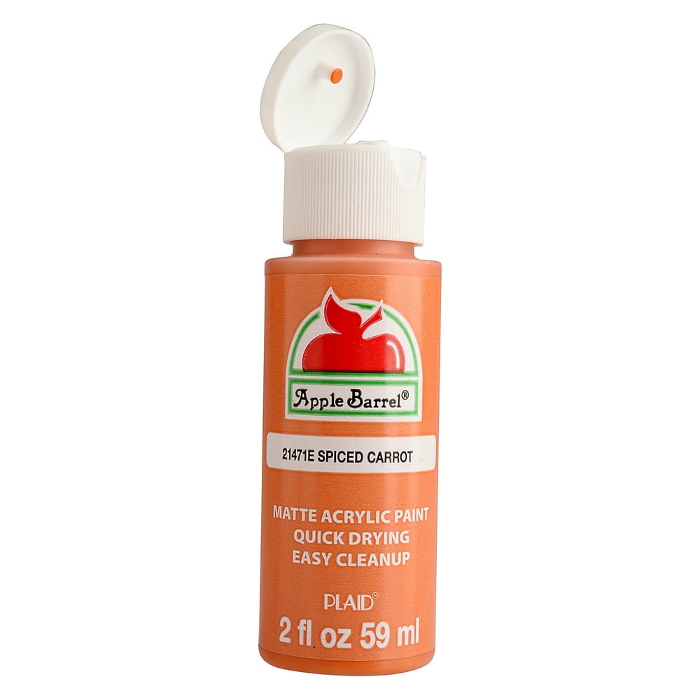 Apple Barrel Matte Finish Spiced Carrot Acrylic Craft Paint, 2 Fl. Oz