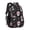 Skull and Bow, variant on Moth and Skeleton Gothic Pattern Backpack for School, Cute School Bag with Adjustable Shoulder Straps and Padded Back, 16.9"x12.6"x5.9"