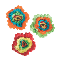 Fun Express Artificial Tissue Paper and Cardstock Flowers Cinco de Mayo 12 Count