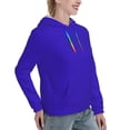 thumbnail image 6 of Honeii Darkblue Pattern Womens Oversized Hoodies Long Sleeve Sweatshirts Pullover Fall Outfits with Pocket-X-Large, 6 of 7