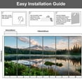thumbnail image 3 of Modern Wallpaper Murals 3D Mt Rainier Reflection Lake sunrise wildflowers blooming Peel and Stick Removable Self-Adhesive PVC Wall Stickers for Nursery Kids Bedroom TV Wall Decor, 3 of 5