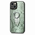 thumbnail image 5 of SaniMore Case for iPhone 14 Pro Max 6.7" 2022, Python Pattern Skin Lens All-inclusive 360 Degree Ratating Kickstand Anti-scratch Slim Lightweight Wireless Charging Fashion Luxury Shell, Green, 5 of 12
