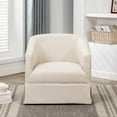 thumbnail image 4 of Comfort Pointe Elm Linen Swivel Chair, Beige, 31.75" x 30.50" x 29.50", 4 of 15
