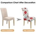 thumbnail image 5 of Modern Floral Dining Chair Covers Set of 4 Bright Wildflower and Butterfly Print Washable Polyester Stretch Slipcovers Removable Seat Protector for Artistic Space, 5 of 5