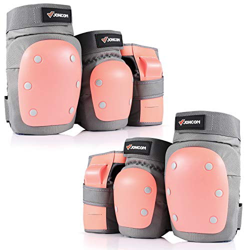 JONCOM Kids Youth Adult Skateboard Elbow Pads Knee Pads with Wrist Guards 3 in 1 Protective Gear Set for Skateboarding Skating Cycling Biking Bicycle Scooter