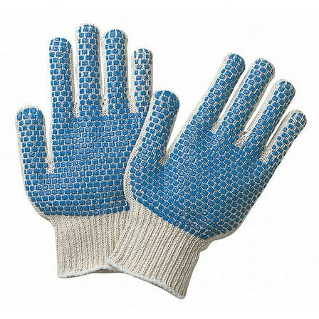 Mcr Safety Knit Gloves,9-3/4",L,Gray,PK12  9660LMB