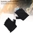 thumbnail image 3 of SHOCK ABSORBING BREATHABLE HALF FINGER CYCLING GLOVES FOR MOUNTAIN ROAD BIKING BLACK, 3 of 7