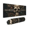 thumbnail image 2 of Pofeuu Metal Style Horned Skull Print Desk Mat for Keyboard and Mouse，Computer Desk Matt for Desktop，Large Mouse Pad for Desk，Desk Pads on Top of Desks 12x31.5in, 2 of 8