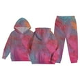 thumbnail image 3 of Gyexs Kids Clothes for Toddler Girls Size 4-5 Years Fashion Letter Prints Jacket Bottoms, 2pc Sweatsuit Outfit (#04 Multicolour, 4-5 Years), 3 of 6