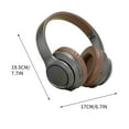 thumbnail image 3 of Bluetooth Headphones Over Ear, 65H Playtime and 6 EQ Music Modes Wireless Headphones with Microphone, HiFi Stereo Foldable Lightweight Headsets, Deep Bass for Home Office Cellphone PC Ect., 3 of 3