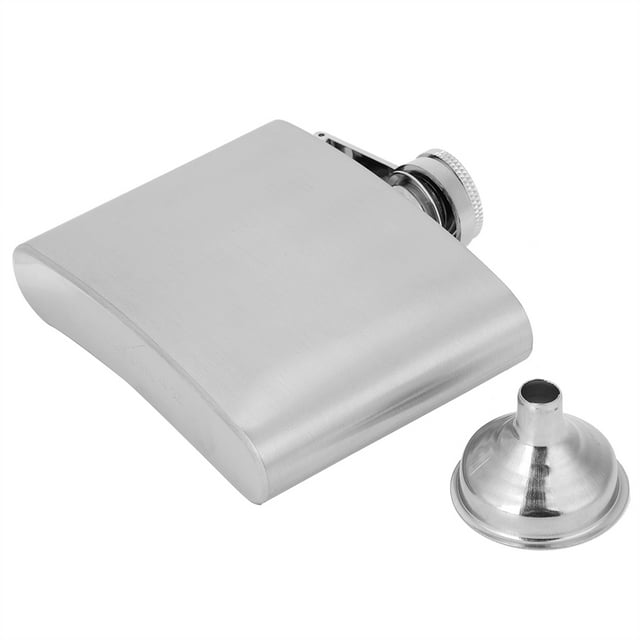 Oubit Flacon d'alcool Portable en Acier Inox vin Whisky Flacon élégant Bouteille d'alcool Cotainer avec Entonnoir(4oz)